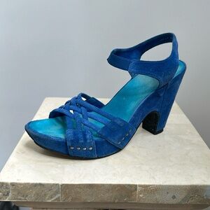 Donald J Pliner Platform Sandal, Blue, size 8